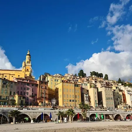 Azuramo - Menton Vue Mer & Plage En Hyper-Centre 아파트 멍똥