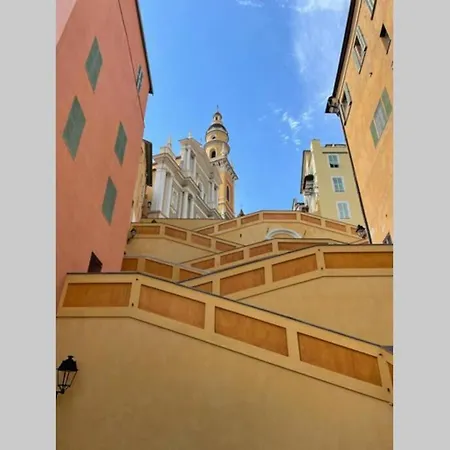 아파트 Azuramo - Menton Vue Mer & Plage En Hyper-Centre